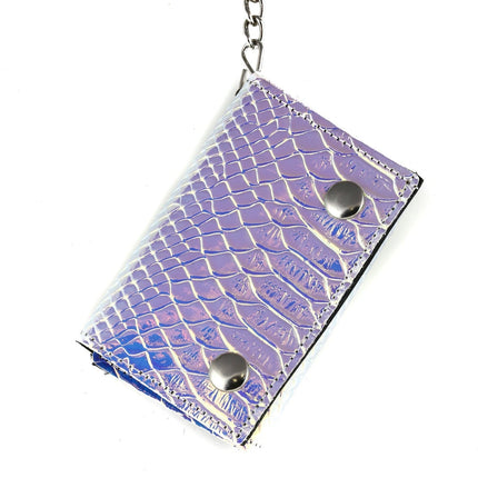 XW102RN-SNAKE  RAINBOW HOLOGRAPHIC WALLET