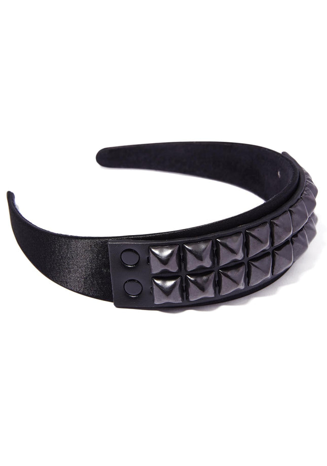 HB142-BLK  STUDDED HEADBAND