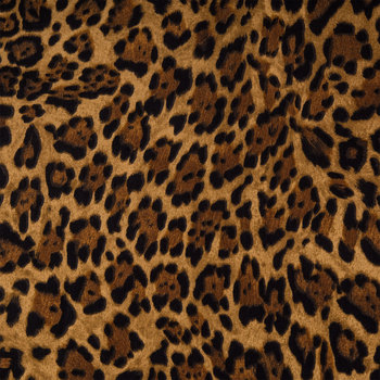 CK148LEOPARD  1 1/4" WIDE FUZZY LEOPARD  1" SPIKE CHOKER HANDMADE IN USA