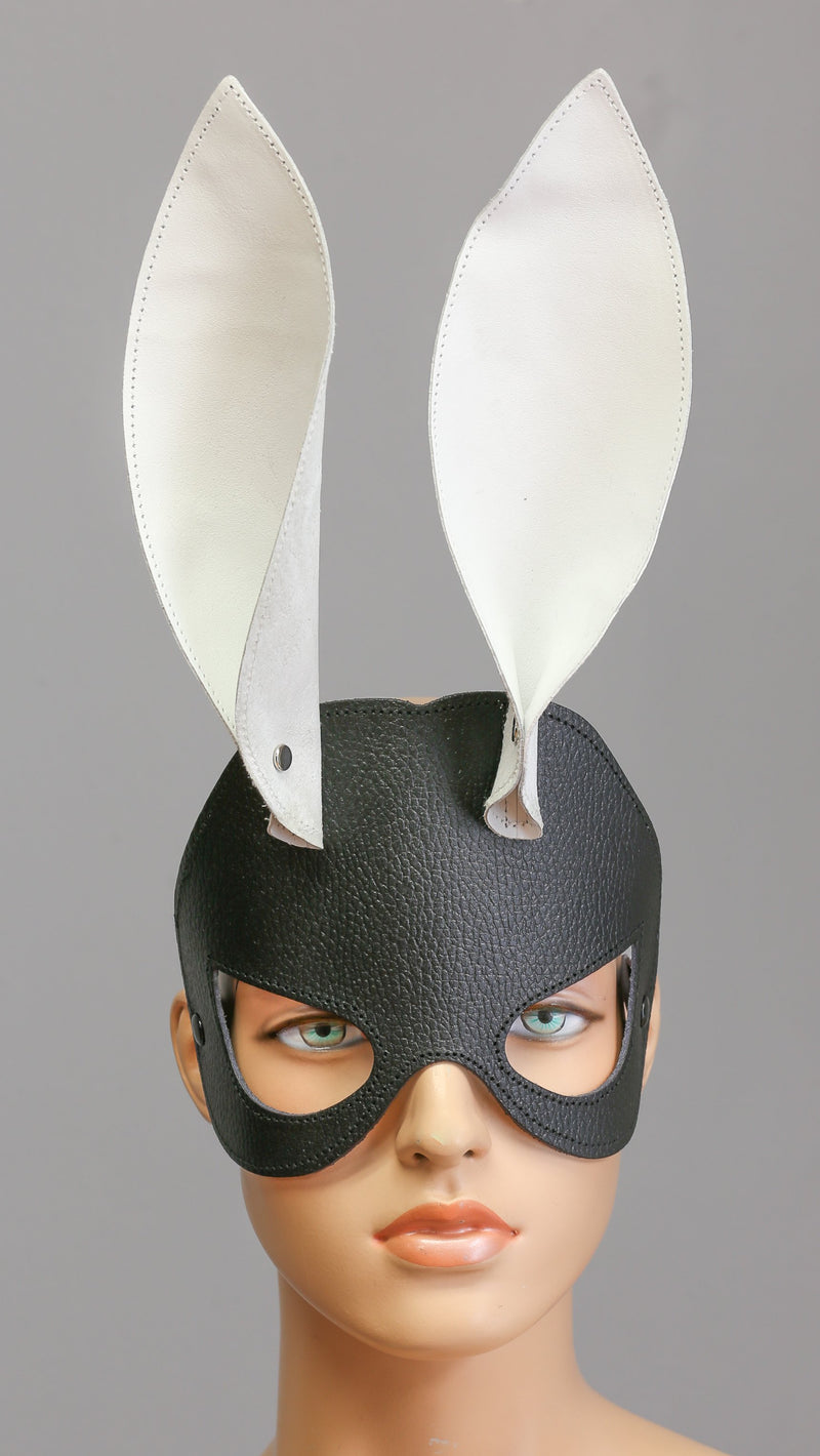Genuine Leather Bunny Mask
Buckle Back With Leather Strap